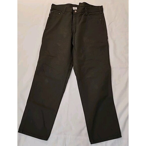 Carhartt Other - CARHARTT B174 Relaxed Duck Canvas Carpenter Cowboy Workwear Pants 40x32 Olive